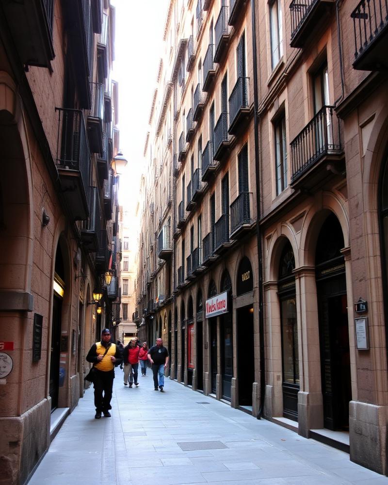 Taxi rides to Gothic Quarter, Barcelona